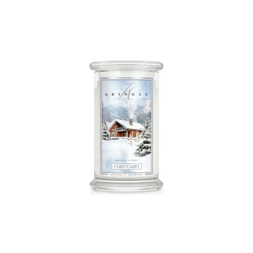 Kringle Candle Cozy Cabin giara grande, in vendita presso rivenditore Tabaccheria Breggia Mendrisiotto