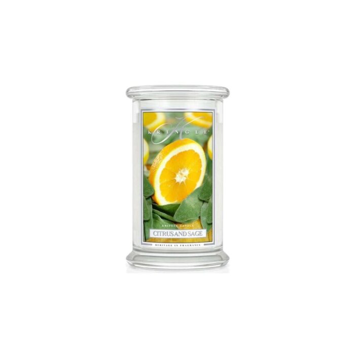 Kringle Candle Citrus and Sage giara grande