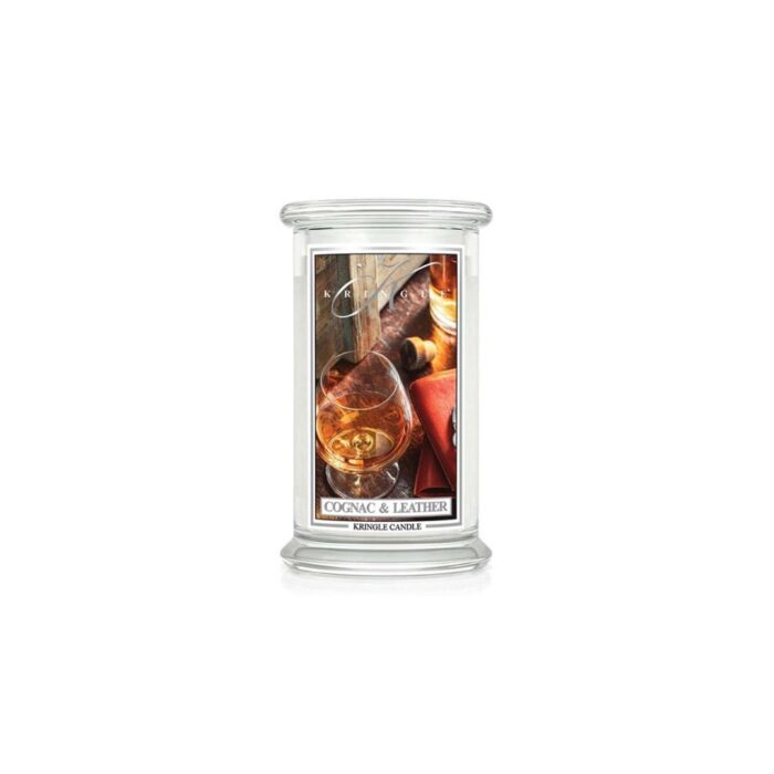 Kringle Candle Cognac Leather giara grande