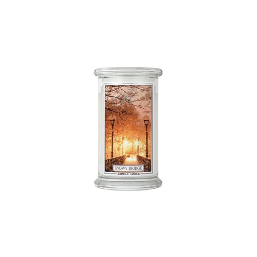 Kringle Candle Snowy Bridge giara grande