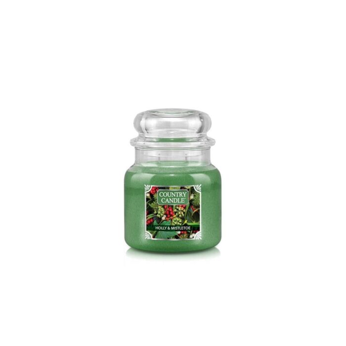 Country Candle Holly Mistletoe giara media