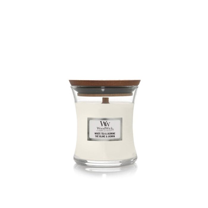 WoodWick White Tea & Jasmine giara piccola