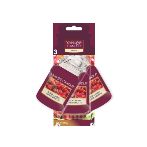 Yankee Candle Black Cherry Car Jar confezione da tre