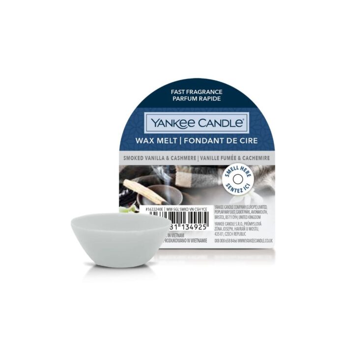 Yankee Candle Smoked Vanilla & Cashmere Wax Melt Signature