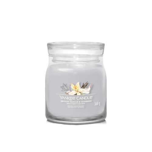 Yankee Candle Smoked Vanilla & Cashmere giara media Signature