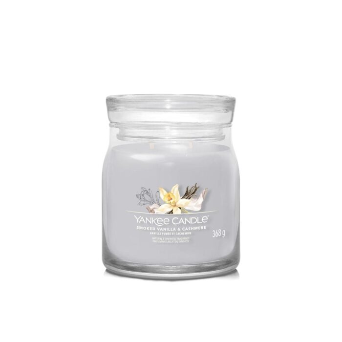 Yankee Candle Smoked Vanilla & Cashmere giara media Signature