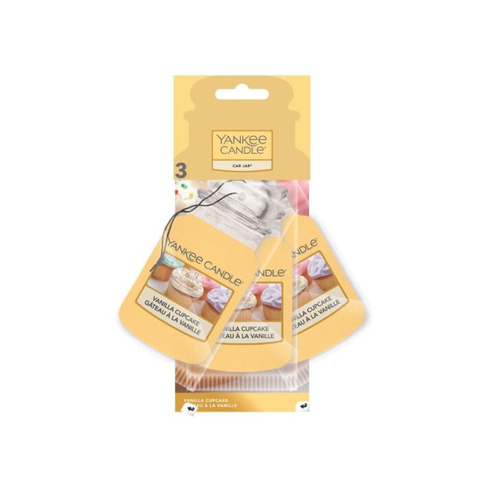 Yankee Candle Vanilla Cupcake Car Jar confezione da tre