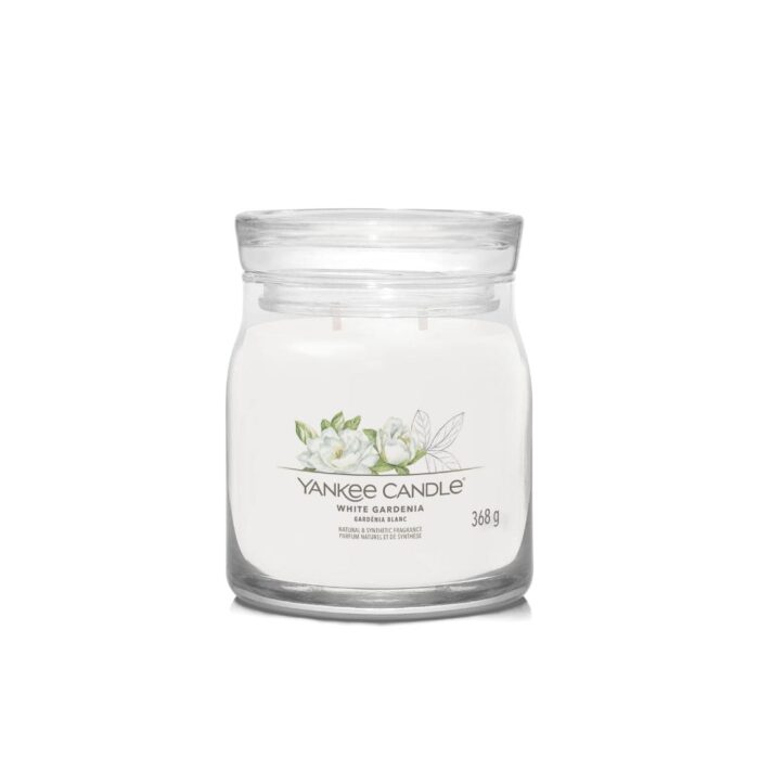 Yankee Candle White Gardenia giara media Signature