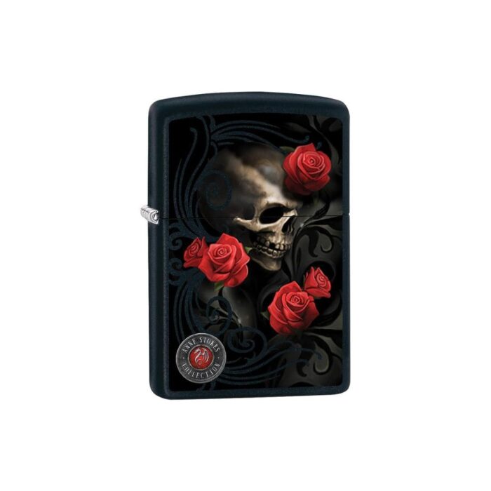 Zippo Teschio con rose rosse