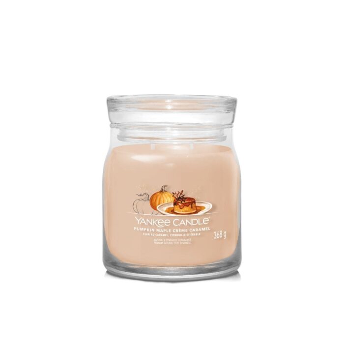 Yankee Candle Pumpkin Maple Crème Caramel giara media Signature