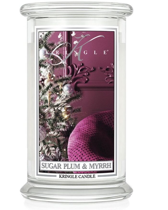 giara grande Kringle Candle Sugar Plum & Myrrh