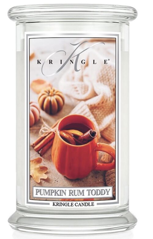 giara grande Kringle Candle Pumpkin Rum Toddy