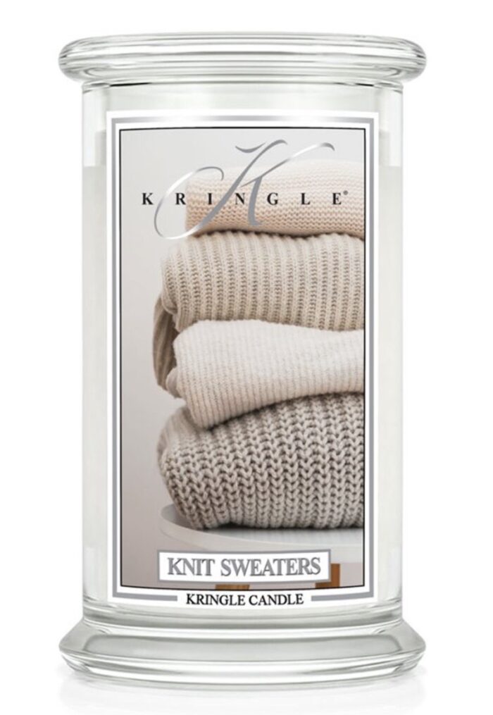 giara grande Kringle Candle Knit Sweaters